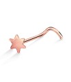 Star Silver Curved Nose Stud NSKB-98